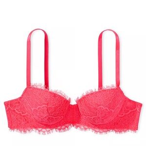 Victoria's Secret DREAM ANGELS
Lightly Lined Lace Demi Bra pink size 32DD